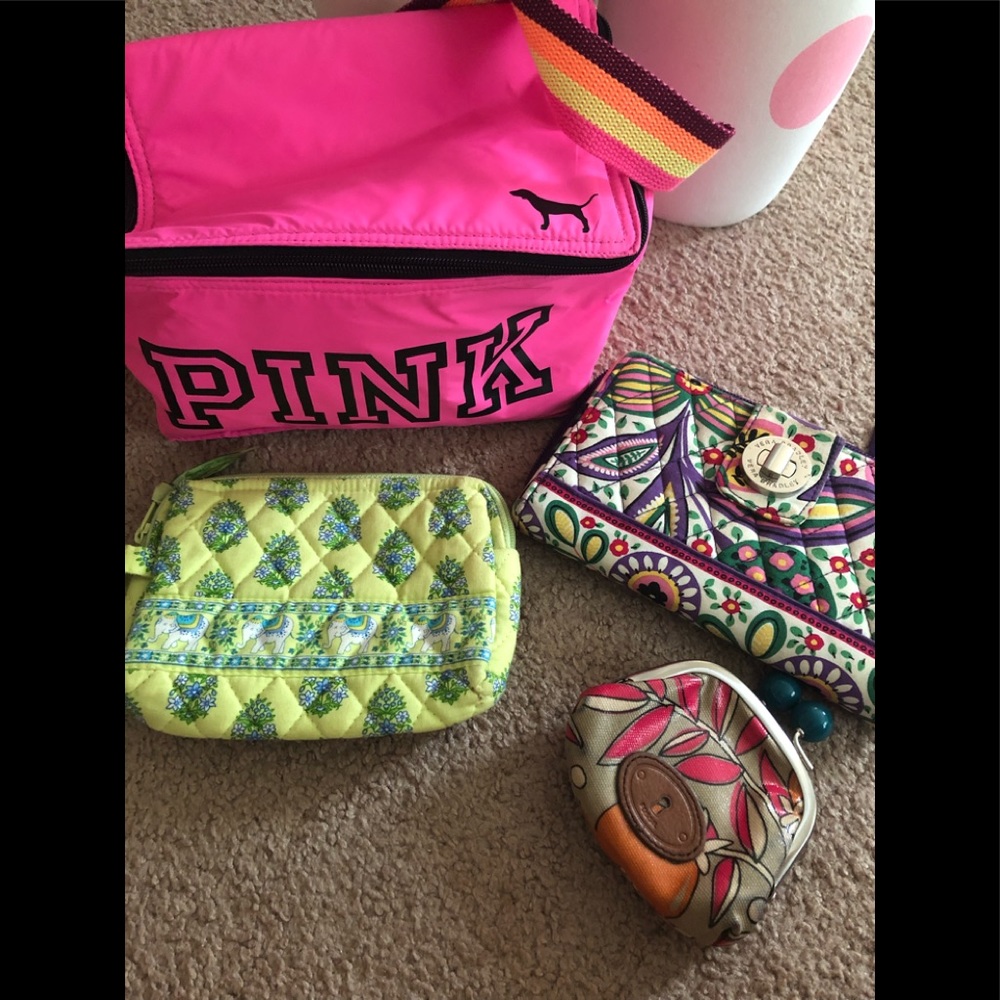 PINK cooler and wallets